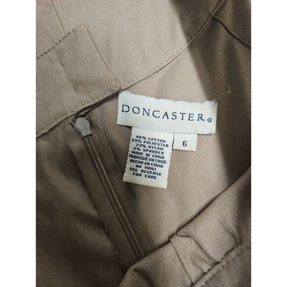 Doncaster Dress 6 Cotton Sheath Halter Tan Casual Modest Summer Vacation beach - Picture 3 of 7